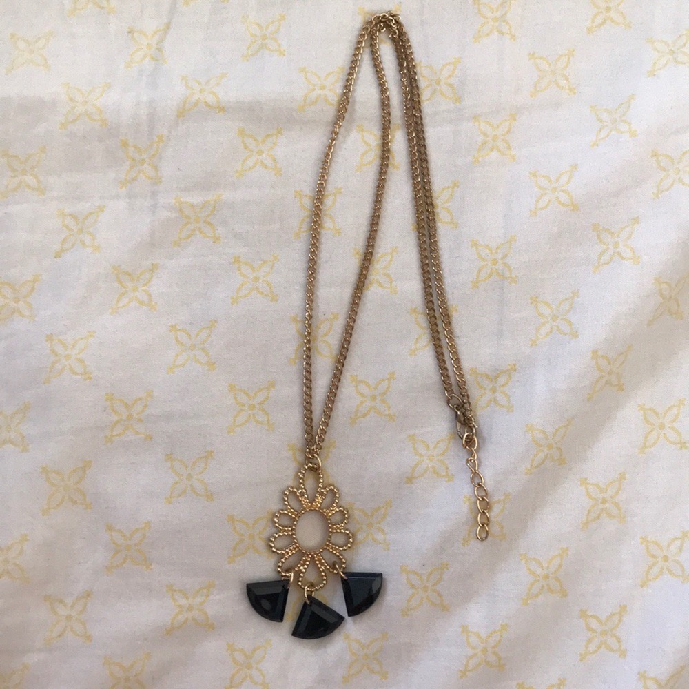 Gold & Black Necklace